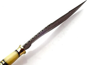 Classic High Durability 58HRC Stainless Steel Serrated Edge Outdoor Hunting Camping Bowie <b>Knife</b> <b>Bone</b> <b>Handle</b> Customizable - Product Image 3