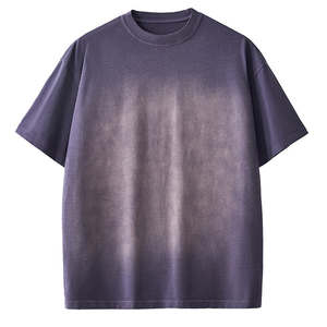 100% cotton casual wear t <b>shirts</b> with round collar - Product Image 2