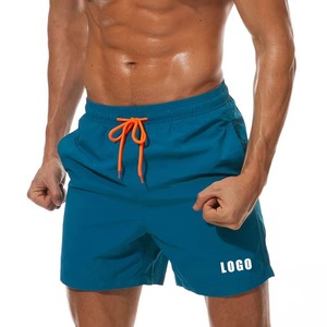 Short de plage en velours côtelé respirant pour hommes européens américains avec LOGO personnalisé imperméable grande taille natation surf - Product Image 1