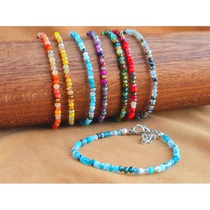 Fashionable Gold and Silver Plated Vibrant <b>Beaded</b> <b>Bracelets</b> for Resale - Product Image 1