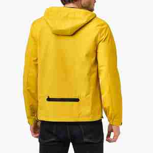 Veste imperméable à fermeture éclair pour homme de haute qualité avec logo personnalisé, veste coupe-vent pour homme de grande taille, service OEM personnalisé - Product Image 2