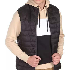 Chaqueta acolchada de invierno para hombre más vendida, ligera, a prueba de viento, con capucha, diseño, cuello levantado, logotipo personalizado, talla XL, nueva condición - Product Image 5