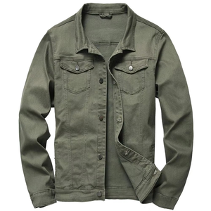 Chaqueta Vaquera Personalizada de Alta Calidad para Hombre, Chaqueta Vaquera Informal con Ajuste Cómodo - Product Image 3