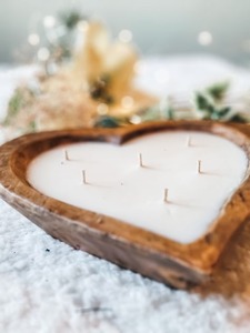 Conceptions personnalisées bols à bougie en bois décor de ferme bols à pâte en bois de manguier pour bougies décoration de noël mariage et anniversaire - Product Image 6