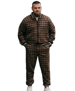 Wholesale Free <b>Size</b> Soft Cotton Zipper Jacket Sweatpants <b>Set</b> Custom High Quality Solid Color Men's <b>Jogger</b> Sports Hoodie <b>Set</b> - Product Image 3