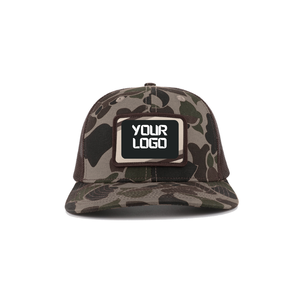 OEM ODM High Fashion Camo Trucker <b>Hat</b> 6 Panel 2D/3D Embroidery Logo Structured Baseball Outdoor Cap <b>Light</b> Weight Outdoor Gorras - Product Image 2