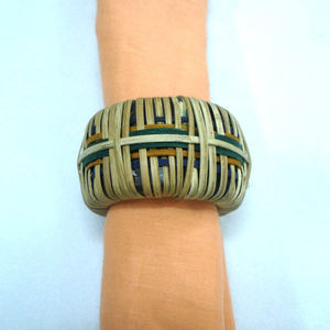 Corde matériel forme ronde couleur marron rond rond rond Style fantaisie luxe fait à la main utilisé décoration de Table de fête de mariage - Product Image 1