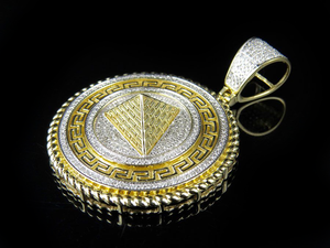 Luxe Rond Moissanite Diamant S925 Argent Glacé Hip Hop Pendentif Bijoux Pour Hommes Femmes Personnalisé Mode Collier - Product Image 3