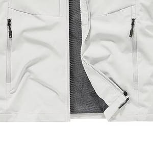 Chaqueta de invierno Softshell sin mangas reversible informal, chaleco transpirable de lana de talla grande, cierre de cremallera, tela tejida impermeable - Product Image 6