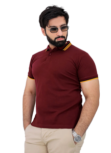 Polos d'été à manches courtes en coton de haute qualité Nouveau design Polo à rayures respirantes T-shirts pour hommes - Product Image 2