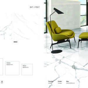 Dalles de sol et de mur en porcelaine brillante 1200x1200 Carrelage d'intérieur contemporain - Product Image 1