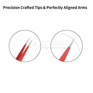 Precio al por mayor Pinzas de pestañas puntiagudas de acero inoxidable Instrumentos de belleza - Product Image 6