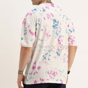 Camiseta con tinte de corbata para hombre, ropa informal, Top de verano con estampado colorido, camiseta con tinte de corbata de tela de algodón 100% - Product Image 5