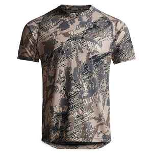 Customized Polyester Hunting Wear Shirt Outdoor Sportswear Durable <b>Camo</b> Design Sublimated Hunting T shirt - Product Image 1