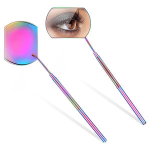 Espejo Cosmético Iluminado para Pestañas con Asas de Acero Inoxidable, Doble Cara y con Aumento - Product Image 6