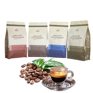 Beste Keuze Vietnamese Robusta Gebrande Koffieboon Directe Fabriek Groothandelsprijs Sterk Koffie Rijk Aroma, Chocolade Export