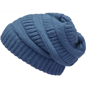 Gorros bordados personalizados a rayas para hombres y mujeres, gorros de calavera de invierno de calidad del fabricante - Product Image 4