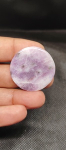 High Quality Blue Lapidolite Cabochon Natural Tumbled Smooth Gemstone 5-8mm Jewelry Making Loose Gemstones Wholesale UDGEMS - Product Image 4