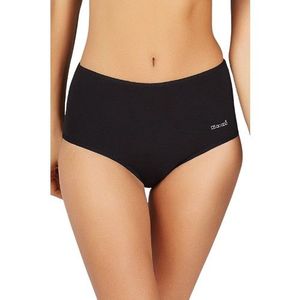 Mutandine a vita alta in cotone 2 pezzi Basic da donna Kom colore nero