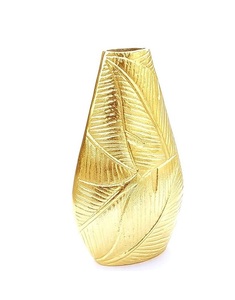 Décoration intérieure moderne Vase à fleurs en métal laiton couleur Centre de table de mariage Vaisselle en aluminium Vente en gros pour hôtels - Product Image 1