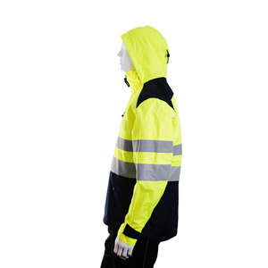 Chaqueta de Trabajo Térmica Impermeable de Alta Visibilidad y Antiestática |   Ropa de Trabajo de Seguridad Reflectante Amarillo Fluorescente - Product Image 6