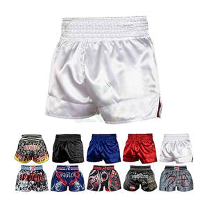 Pantalones Cortos de Boxeo JERSIZ Elásticos, Transpirables, de Secado Rápido, Duraderos, de Algodón y Poliéster para Hombres y Mujeres, Ropa de Entrenamiento de Artes Marciales - Product Image 1