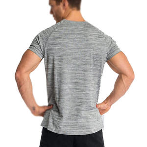 Venta caliente hombres deportes gimnasio camiseta ultraligera atlética Jogging manga corta Camiseta transpirable gimnasio camiseta para hombres - Product Image 6