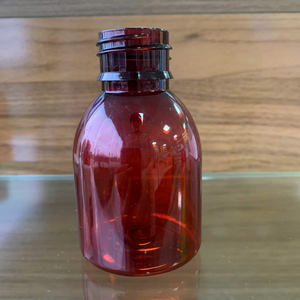 <b>100ml</b> PET <b>Plastic</b> Empty Liquid Medicine Pharmaceutical Preparation Transparent Amber Maple Lean Cough Syrup <b>Bottle</b> - Product Image 2