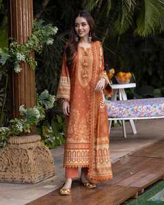 Robe de travail formelle pour femmes de qualité exceptionnelle moderne 2025-2026, dernier modèle de salwar kameez en coton pour les fêtes 01206 - Product Image 6