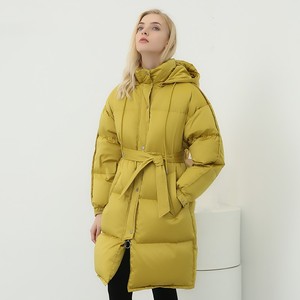 Chaqueta Acolchada con Capucha, Relleno de Poliéster, Informal, Impermeable, Abrigada para Invierno, de Alta Calidad, Larga, para Mujer - Product Image 2