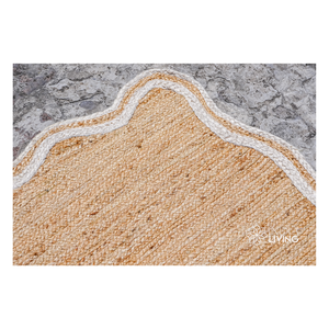 Braided Jute <b>Rug</b> Natural Fiber Carpet for Living Room Bedroom and Office <b>Space</b> Eco Friendly Rustic Textured Floor Cover - Product Image 6