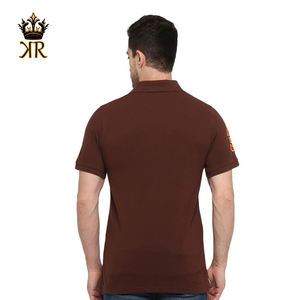 Camiseta Polo de Color Sólido con Bordado Personalizado, Corte Ajustado, Camiseta Polo de Manga Corta de Alta Calidad para Hombre con Diseño de Logotipo, 100% Algodón - Product Image 3