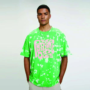 Nouvelle tendance Hip Hop américain unisexe respirant 280Gsm lourd 100% coton conception personnalisée graphique imprimé t-shirt surdimensionné - Product Image 2