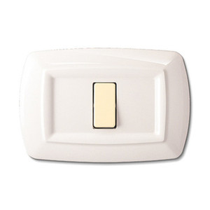 Placca Termoplastica Mod.Magic Tondo' a 1 Posto Colore Bianco - Product Image 1