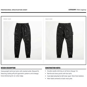 Pantalones Deportivos de Lona de Peso Medio para Hombre, Estilo Y2K, con Estampado Gráfico 3D, Rodilla Rasgada, Parche de Malla, Ecológicos - Product Image 6