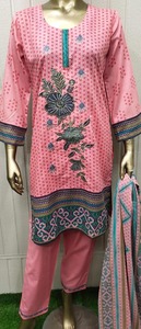 Vestidos listos para usar de verano para mujeres paquistaníes para Swiss Lawn Salwar Kameez Ropa de talla grande - Product Image 3