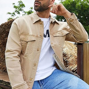 Chaqueta Vaquera Ligera de Diseño Moderno para Hombre, Ropa de Invierno de Moda, Venta en Línea - Product Image 4
