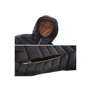 Veste matelassée pour femme de haute qualité, couleur personnalisée, design décontracté, tissu respirant, fermeture éclair chaude, coton d'hiver, capuche - Product Image 6