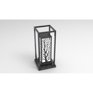 DNT.003.02 Lampe Solaire de Jardin Premium Blanc Chaud 30W Aluminium Verre Électrique AC IP65 IP66 pour Usage Routier et Paysager Certifié ETL - Product Image 3