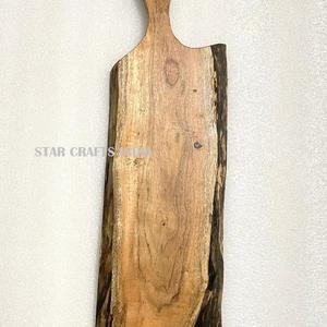 Planche à découper en bois de taille moyenne de qualité supérieure, dernier design, planche à découper en bambou faite à la main pour hôtel et restaurant - Product Image 5