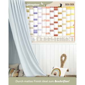 2025/2026 School Year Planner <b>Poster</b> Printed Paper Calendar - Product Image 5