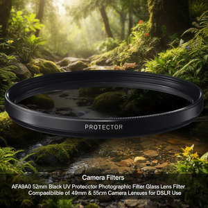 UV <b>PROTECTOR</b> 52mm Black AFA9A0 Photographic Filter - Product Image 3