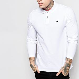 Alta calidad 100% algodón orgánico manga completa para camisetas de polo diseño personalizado en línea al por mayor Bangladesh para hombres largos - Product Image 1