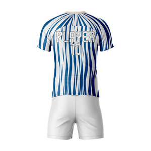 ชุดเสื้อฟุตบอลสำหรับผู้ชายกางเกงขาสั้นเสื้อฟุตบอลแบบอัตโนมัติพิมพ์ลายได้ตามต้องการ - Product Image 6