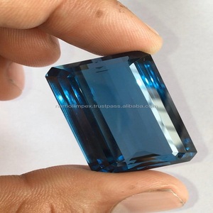 London Topaz Blue, calidad AAA calentada con excelente brillo, fabricación y pulido perfectos, hermosa pieza para cualquier tipo de joyería - Product Image 2