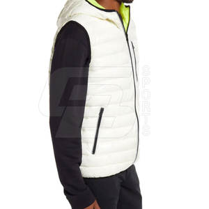 Gilet matelassé imprimé personnalisé de haute qualité pour hommes gilet décontracté en toile bulle léger remplissage en nylon imperméable pour l'hiver - Product Image 3