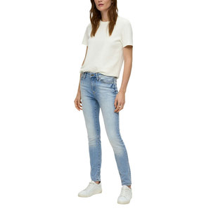 กางเกงยีนส์บางพอดีตัวสำหรับผู้หญิงกางเกงยีนส์สำหรับผู้หญิงระบายอากาศได้ดี - Product Image 3