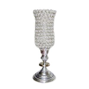Silver Handmade Crystal Diamond Design <b>Candle</b> Stand Christmas Festival Lighting Decoration for Weddings and Sale at Low Price - Product Image 1