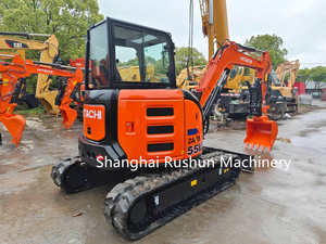 Buona prestazione a basso prezzo marca popolare giappone Made macchine edili di seconda mano Hitachi ZX55 idraulico cingolato escavatore - Product Image 5