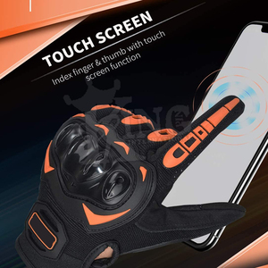 ถุงมือขับขี่มอเตอร์ไซค์แบบเต็มนิ้ว หนังนิ่ม K1 Race Gear ระบายอากาศ กันลม ปรับแต่งได้ ใช้ได้ทั้งชายและหญิง สำหรับป้องกันการเล่นกีฬา - Product Image 4
